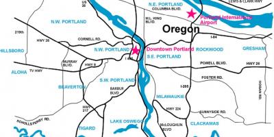 Portland kaart omgeving