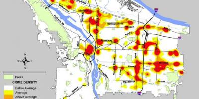 Portland criminaliteit kaart